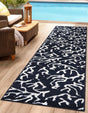 Navy Blue 2' 7 x 10' Sabrina Soto Outdoor Runner Area Rug Weather Resistant for Patio, Deck, Terrace, Balcony, Porch Durable Carpet for Exterior Home Design for Sale at Rug Engine