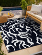 Navy Blue 10' x 10' Sabrina Soto Outdoor Square Area Rug Weather Resistant for Patio, Deck, Terrace, Balcony, Porch Durable Carpet for Exterior Home Design for Sale at Rug Engine