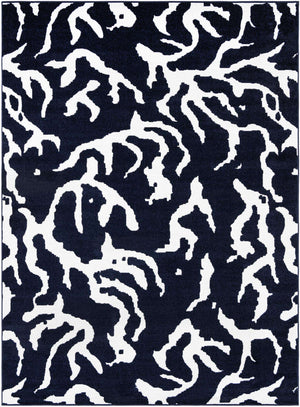 Navy Blue 9' x 12' Sabrina Soto Outdoor Rectangle Area Rug Weather Resistant for Patio, Deck, Terrace, Balcony, Porch Durable Carpet for Exterior Home Design for Sale at Rug Engine