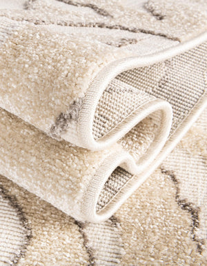 Beige and Ivory 2' x 3' 1 Sabrina Soto Outdoor Rectangle Area Rug Weather Resistant for Patio, Deck, Terrace, Balcony, Porch Durable Carpet for Exterior Home Design for Sale at Rug Engine