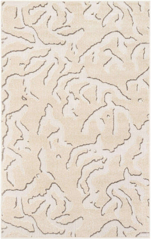 Beige and Ivory 5' 1 x 8' Sabrina Soto Outdoor Rectangle Area Rug Weather Resistant for Patio, Deck, Terrace, Balcony, Porch Durable Carpet for Exterior Home Design for Sale at Rug Engine