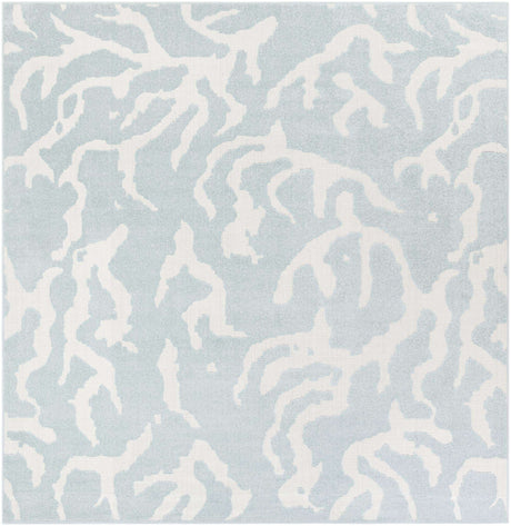 Light Blue 10' x 10' Sabrina Soto Outdoor Square Rug
