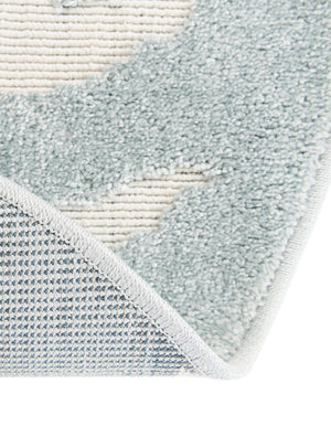 Light Blue 7' 10 x 7' 10 Sabrina Soto Outdoor Round Area Rug Weather Resistant for Patio, Deck, Terrace, Balcony, Porch Durable Carpet for Exterior Home Design for Sale at Rug Engine
