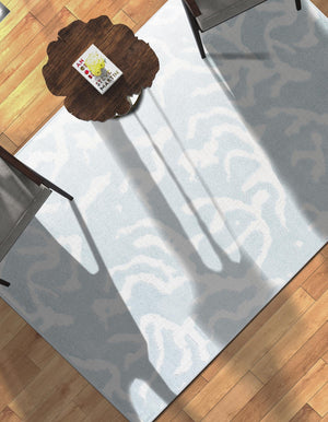 Light Blue 7' 10 x 10' Sabrina Soto Outdoor Rectangle Area Rug Weather Resistant for Patio, Deck, Terrace, Balcony, Porch Durable Carpet for Exterior Home Design for Sale at Rug Engine