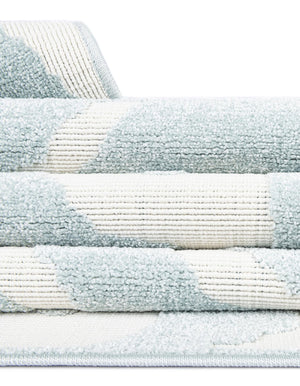 Light Blue 6' 1 x 9' Sabrina Soto Outdoor Rectangle Area Rug Weather Resistant for Patio, Deck, Terrace, Balcony, Porch Durable Carpet for Exterior Home Design for Sale at Rug Engine