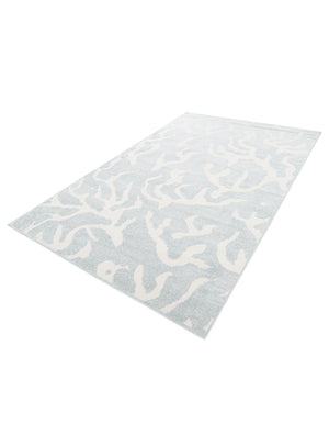 Light Blue 6' 1 x 9' Sabrina Soto Outdoor Rectangle Area Rug Weather Resistant for Patio, Deck, Terrace, Balcony, Porch Durable Carpet for Exterior Home Design for Sale at Rug Engine