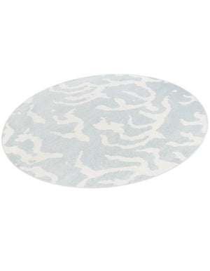 Light Blue 7' 10 x 7' 10 Sabrina Soto Outdoor Round Area Rug Weather Resistant for Patio, Deck, Terrace, Balcony, Porch Durable Carpet for Exterior Home Design for Sale at Rug Engine