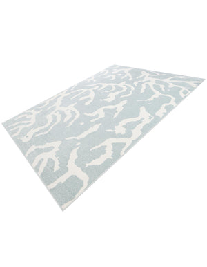 Light Blue 7' 10 x 10' Sabrina Soto Outdoor Rectangle Area Rug Weather Resistant for Patio, Deck, Terrace, Balcony, Porch Durable Carpet for Exterior Home Design for Sale at Rug Engine