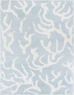 Light Blue 7' 10 x 10' Sabrina Soto Outdoor Rectangle Area Rug Weather Resistant for Patio, Deck, Terrace, Balcony, Porch Durable Carpet for Exterior Home Design for Sale at Rug Engine