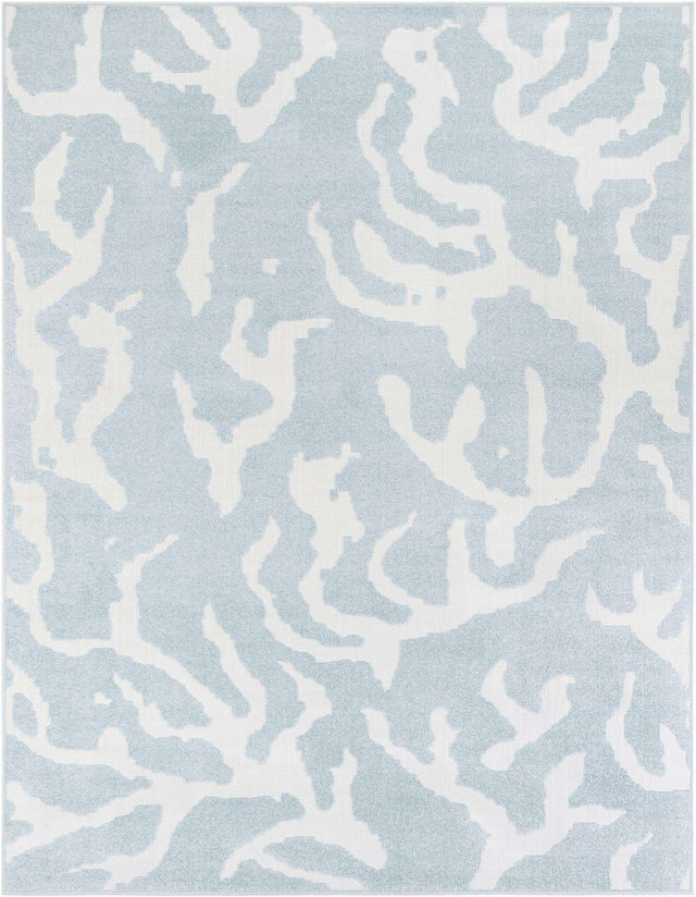 Light Blue 7' 10 x 10' Sabrina Soto Outdoor Rectangle Area Rug Weather Resistant for Patio, Deck, Terrace, Balcony, Porch Durable Carpet for Exterior Home Design for Sale at Rug Engine