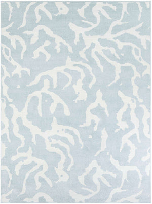 Light Blue 9' x 12' Sabrina Soto Outdoor Rectangle Area Rug Weather Resistant for Patio, Deck, Terrace, Balcony, Porch Durable Carpet for Exterior Home Design for Sale at Rug Engine