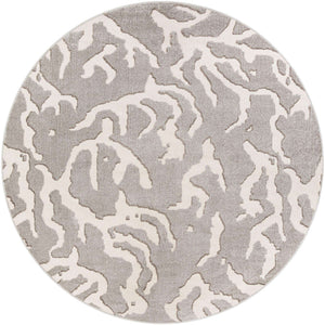 Gray 10' x 10' Sabrina Soto Outdoor Round Area Rug Weather Resistant for Patio, Deck, Terrace, Balcony, Porch Durable Carpet for Exterior Home Design for Sale at Rug Engine