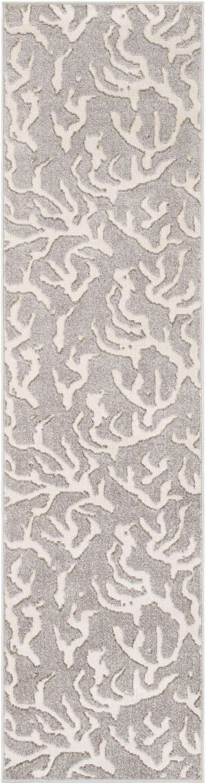 Gray 2' 7 x 10' Sabrina Soto Outdoor Runner Area Rug Weather Resistant for Patio, Deck, Terrace, Balcony, Porch Durable Carpet for Exterior Home Design for Sale at Rug Engine