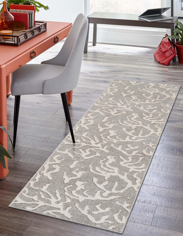 Gray 2' x 8' Sabrina Soto Outdoor Runner Area Rug Weather Resistant for Patio, Deck, Terrace, Balcony, Porch Durable Carpet for Exterior Home Design for Sale at Rug Engine