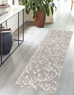 Gray 2' x 6' 1 Sabrina Soto Outdoor Runner Area Rug Weather Resistant for Patio, Deck, Terrace, Balcony, Porch Durable Carpet for Exterior Home Design for Sale at Rug Engine