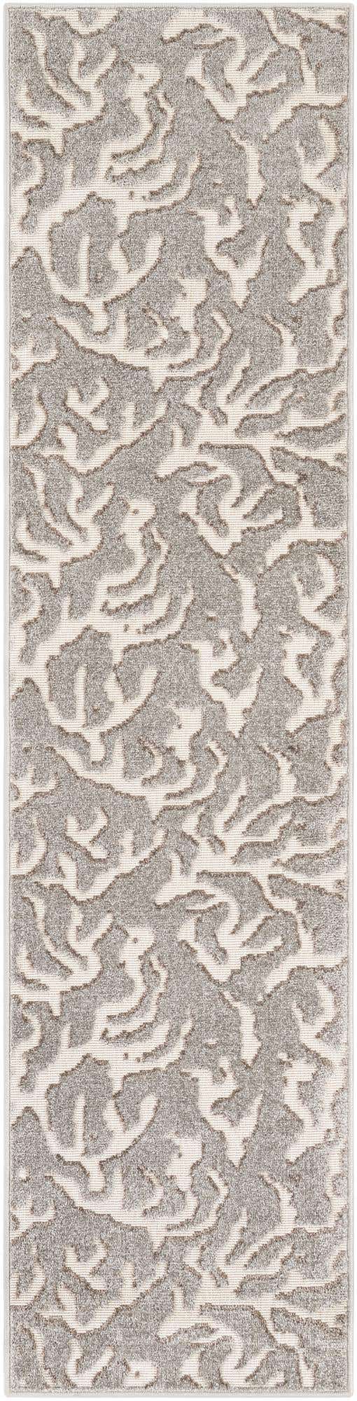 Gray 2' x 8' Sabrina Soto Outdoor Runner Area Rug Weather Resistant for Patio, Deck, Terrace, Balcony, Porch Durable Carpet for Exterior Home Design for Sale at Rug Engine