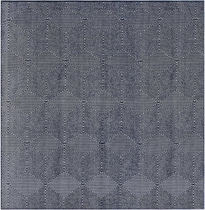 Navy Blue 10' x 10' Sabrina Soto Outdoor Square Area Rug Weather Resistant for Patio, Deck, Terrace, Balcony, Porch Durable Carpet for Exterior Home Design for Sale at Rug Engine