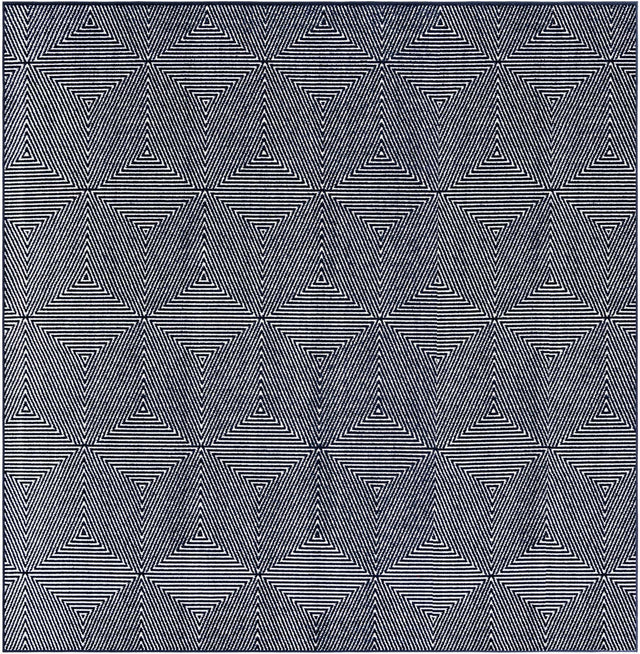 Navy Blue 10' x 10' Sabrina Soto Outdoor Square Area Rug Weather Resistant for Patio, Deck, Terrace, Balcony, Porch Durable Carpet for Exterior Home Design for Sale at Rug Engine