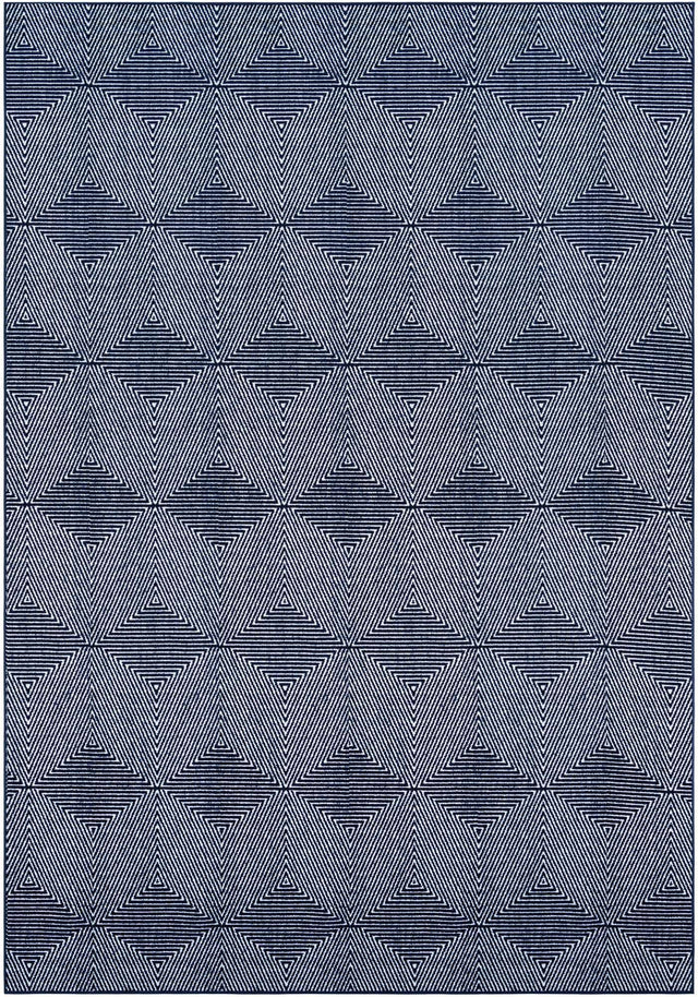 Navy Blue 10' x 14' 1 Sabrina Soto Outdoor Rectangle Area Rug Weather Resistant for Patio, Deck, Terrace, Balcony, Porch Durable Carpet for Exterior Home Design for Sale at Rug Engine