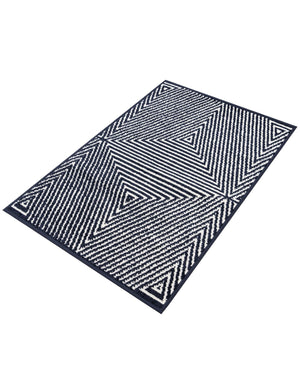 Navy Blue 2' x 3' 1 Sabrina Soto Outdoor Rectangle Area Rug Weather Resistant for Patio, Deck, Terrace, Balcony, Porch Durable Carpet for Exterior Home Design for Sale at Rug Engine