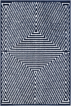 Navy Blue 2' x 3' 1 Sabrina Soto Outdoor Rectangle Area Rug Weather Resistant for Patio, Deck, Terrace, Balcony, Porch Durable Carpet for Exterior Home Design for Sale at Rug Engine