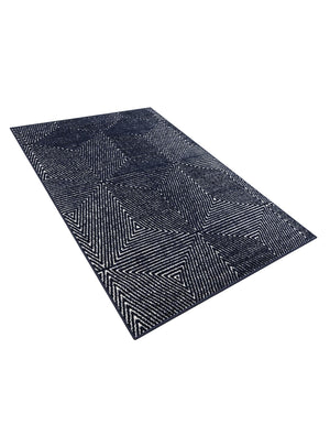 Navy Blue 4' 1 x 6' 1 Sabrina Soto Outdoor Rectangle Area Rug Weather Resistant for Patio, Deck, Terrace, Balcony, Porch Durable Carpet for Exterior Home Design for Sale at Rug Engine