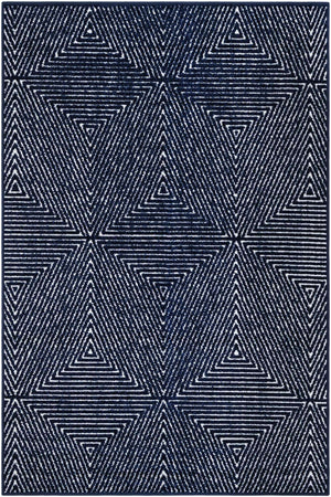 Navy Blue 4' 1 x 6' 1 Sabrina Soto Outdoor Rectangle Area Rug Weather Resistant for Patio, Deck, Terrace, Balcony, Porch Durable Carpet for Exterior Home Design for Sale at Rug Engine