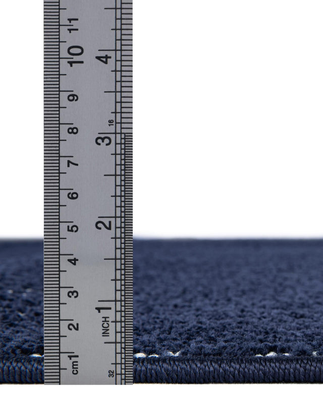 Navy Blue 5' 1 x 5' 1 Sabrina Soto Outdoor Round Area Rug Weather Resistant for Patio, Deck, Terrace, Balcony, Porch Durable Carpet for Exterior Home Design for Sale at Rug Engine
