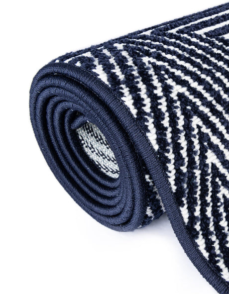 Navy Blue 3' 1 x 3' 1 Sabrina Soto Outdoor Round Area Rug Weather Resistant for Patio, Deck, Terrace, Balcony, Porch Durable Carpet for Exterior Home Design for Sale at Rug Engine
