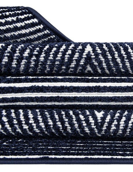 Navy Blue 3' 1 x 3' 1 Sabrina Soto Outdoor Round Area Rug Weather Resistant for Patio, Deck, Terrace, Balcony, Porch Durable Carpet for Exterior Home Design for Sale at Rug Engine