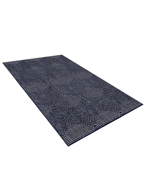 Navy Blue 5' 1 x 8' Sabrina Soto Outdoor Rectangle Area Rug Weather Resistant for Patio, Deck, Terrace, Balcony, Porch Durable Carpet for Exterior Home Design for Sale at Rug Engine