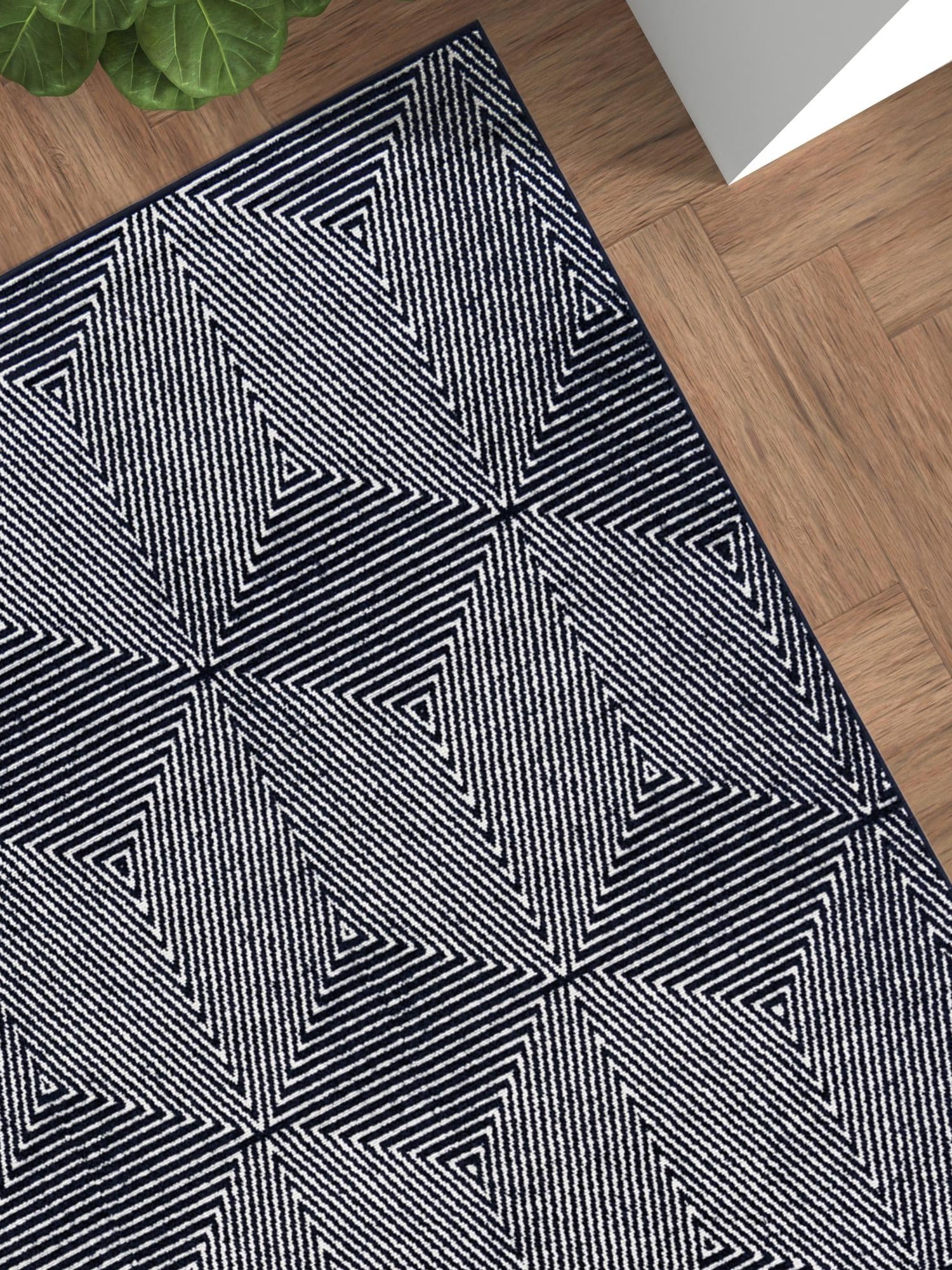 Navy Blue 6' 1 x 9' Sabrina Soto Outdoor Rectangle Area Rug Weather Resistant for Patio, Deck, Terrace, Balcony, Porch Durable Carpet for Exterior Home Design for Sale at Rug Engine