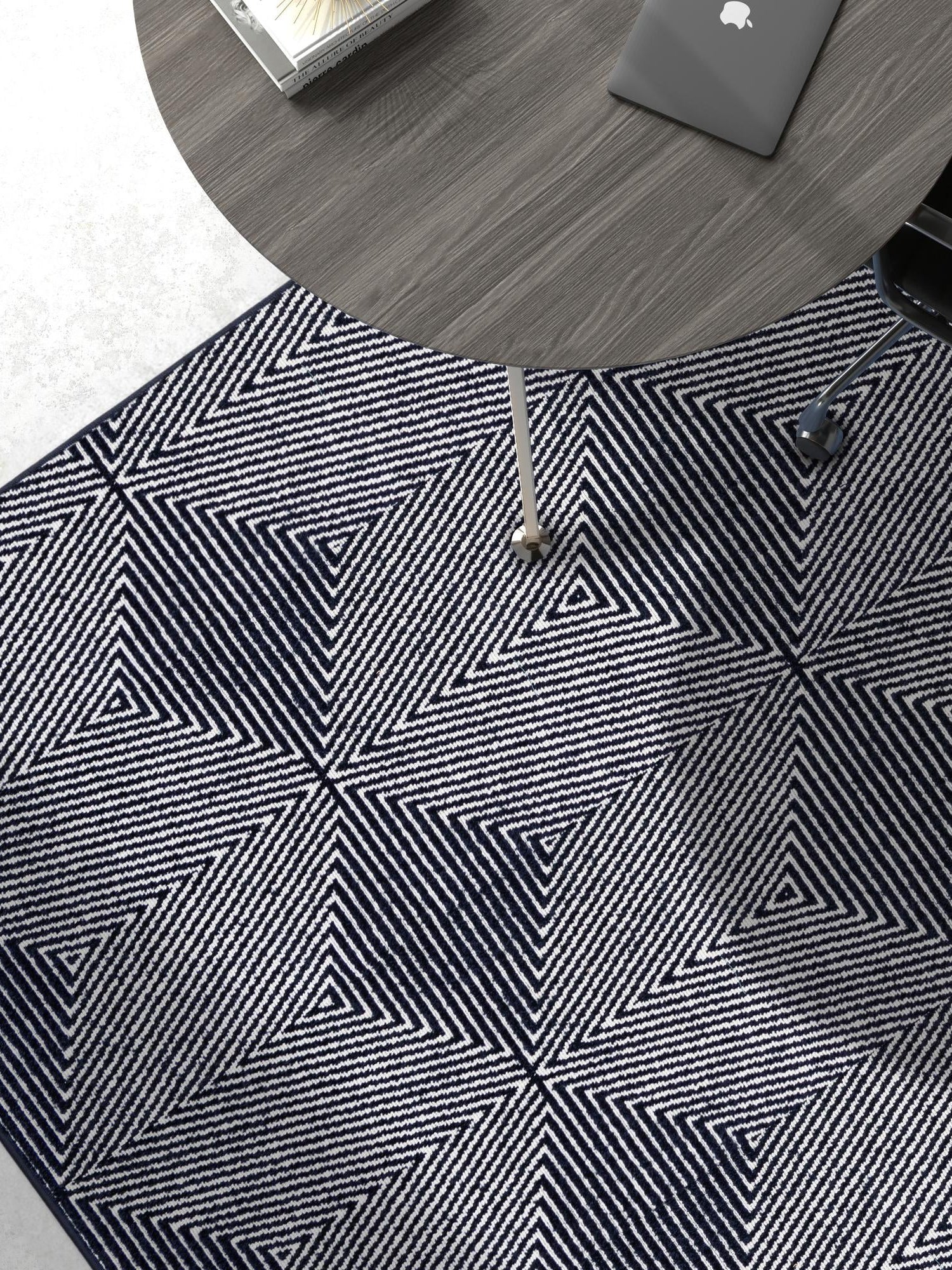 Navy Blue 2' x 3' 1 Sabrina Soto Outdoor Rectangle Area Rug Weather Resistant for Patio, Deck, Terrace, Balcony, Porch Durable Carpet for Exterior Home Design for Sale at Rug Engine