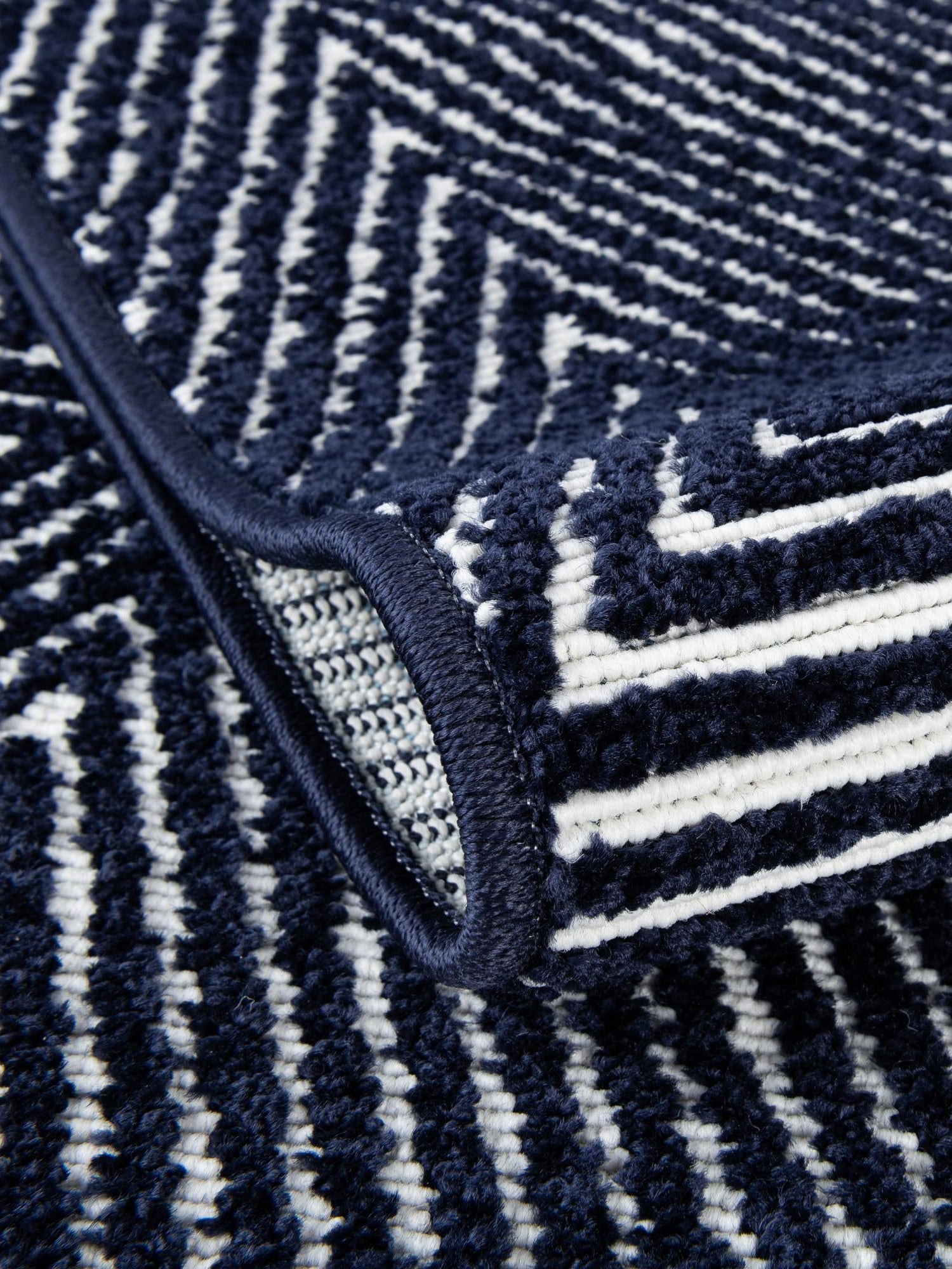 Navy Blue 2' x 3' 1 Sabrina Soto Outdoor Rectangle Area Rug Weather Resistant for Patio, Deck, Terrace, Balcony, Porch Durable Carpet for Exterior Home Design for Sale at Rug Engine