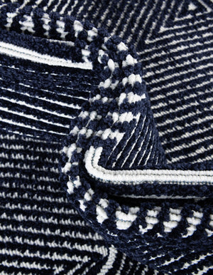 Navy Blue 5' 1 x 8' Sabrina Soto Outdoor Rectangle Area Rug Weather Resistant for Patio, Deck, Terrace, Balcony, Porch Durable Carpet for Exterior Home Design for Sale at Rug Engine