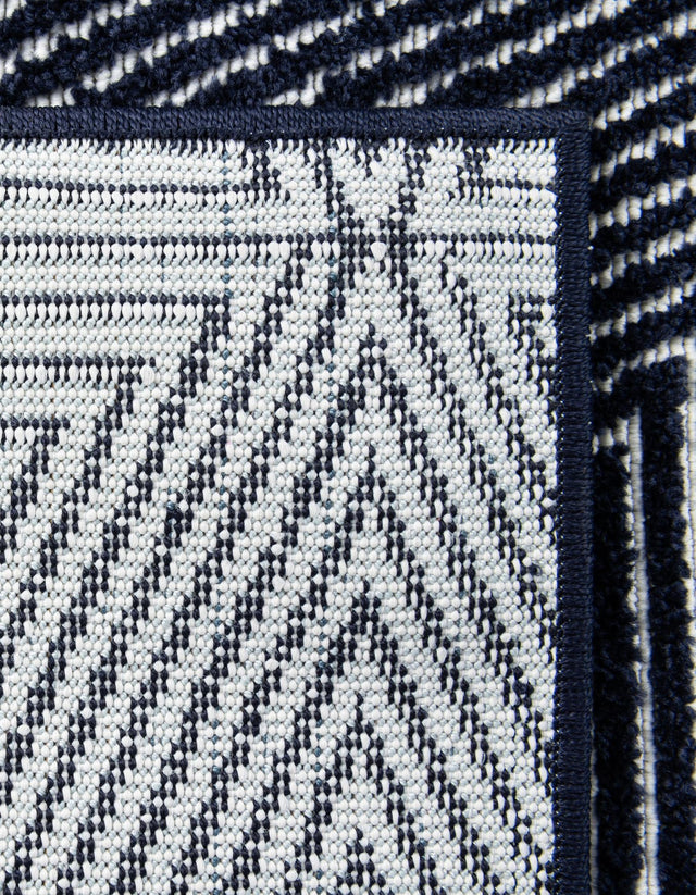 Navy Blue 2' x 3' 1 Sabrina Soto Outdoor Rectangle Area Rug Weather Resistant for Patio, Deck, Terrace, Balcony, Porch Durable Carpet for Exterior Home Design for Sale at Rug Engine
