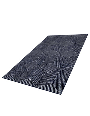 Navy Blue 5' 1 x 8' Sabrina Soto Outdoor Rectangle Area Rug Weather Resistant for Patio, Deck, Terrace, Balcony, Porch Durable Carpet for Exterior Home Design for Sale at Rug Engine