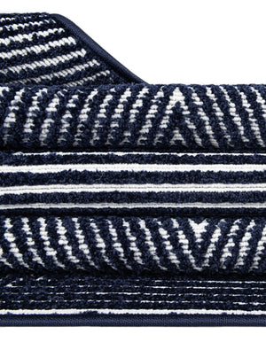 Navy Blue 2' x 6' 1 Sabrina Soto Outdoor Runner Area Rug Weather Resistant for Patio, Deck, Terrace, Balcony, Porch Durable Carpet for Exterior Home Design for Sale at Rug Engine