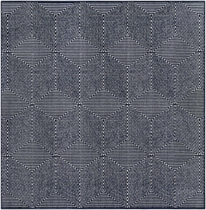 Navy Blue 7' 10 x 7' 10 Sabrina Soto Outdoor Square Area Rug Weather Resistant for Patio, Deck, Terrace, Balcony, Porch Durable Carpet for Exterior Home Design for Sale at Rug Engine