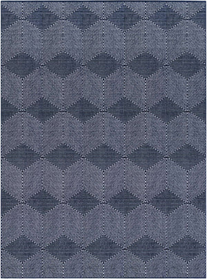 Navy Blue 9' x 12' Sabrina Soto Outdoor Rectangle Rug