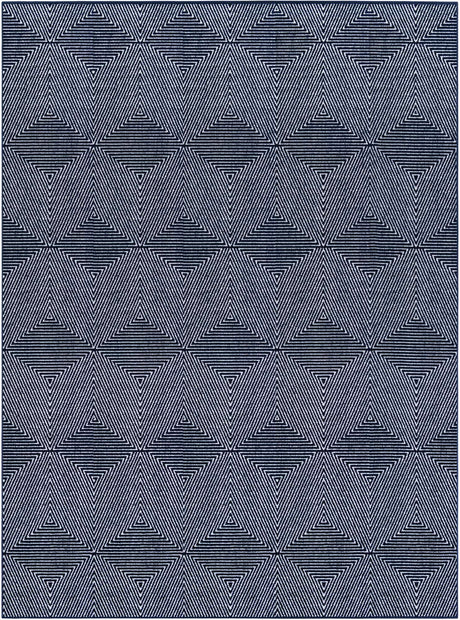 Navy Blue 9' x 12' Sabrina Soto Outdoor Rectangle Rug