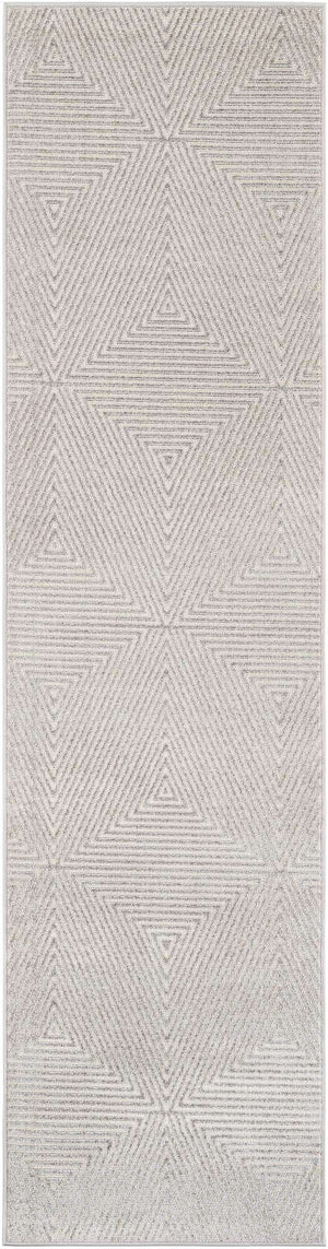 Gray 2' 7 x 10' Sabrina Soto Outdoor Runner Area Rug Weather Resistant for Patio, Deck, Terrace, Balcony, Porch Durable Carpet for Exterior Home Design for Sale at Rug Engine