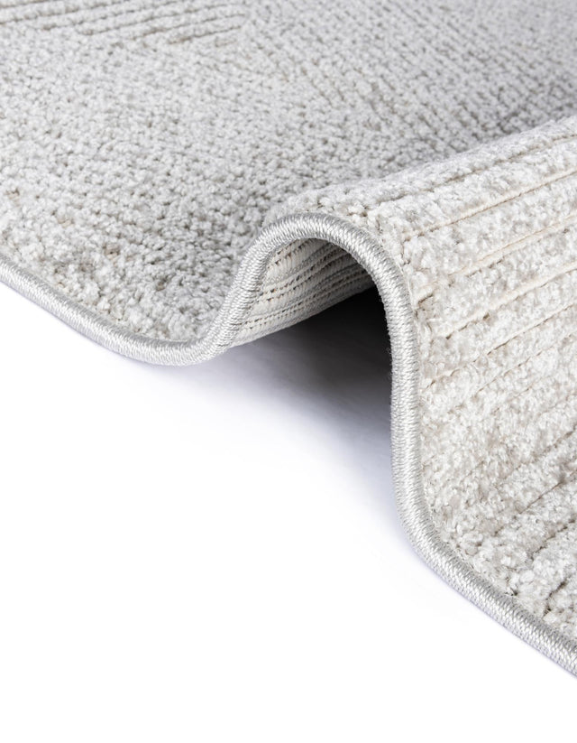 Gray 7' 10 x 7' 10 Sabrina Soto Outdoor Round Area Rug Weather Resistant for Patio, Deck, Terrace, Balcony, Porch Durable Carpet for Exterior Home Design for Sale at Rug Engine