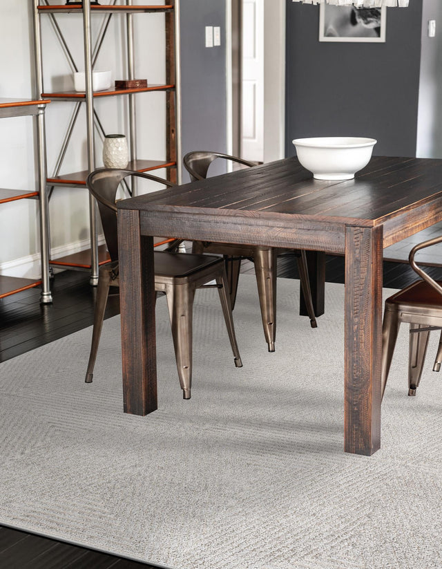 Gray 6' 1 x 9' Sabrina Soto Outdoor Rectangle Rug
