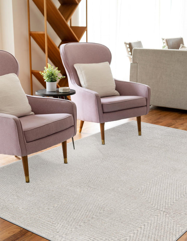 Gray 6' 1 x 9' Sabrina Soto Outdoor Rectangle Rug