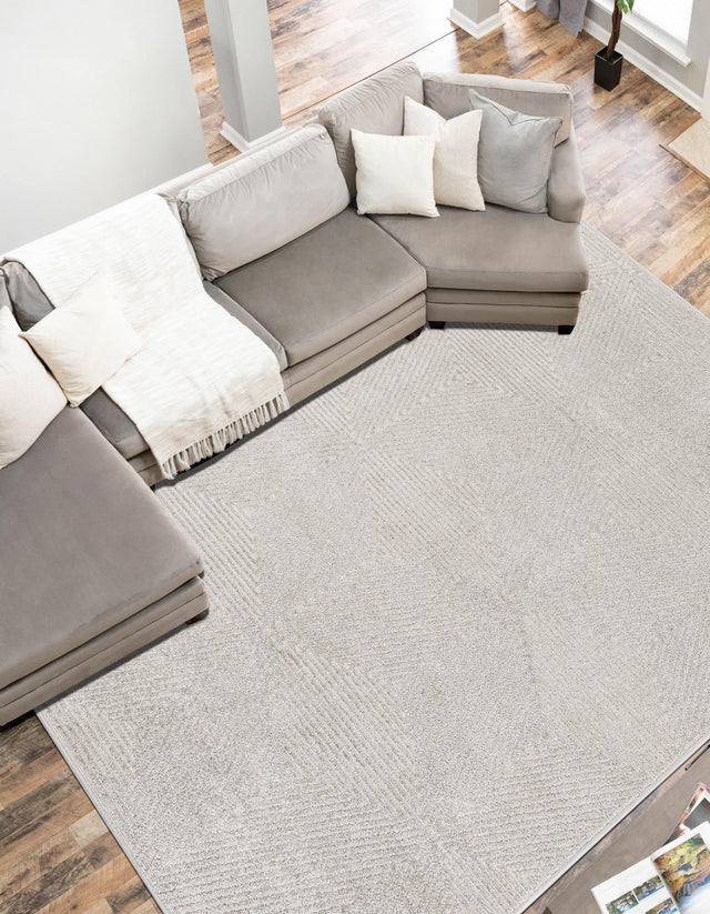Gray 6' 1 x 9' Sabrina Soto Outdoor Rectangle Rug