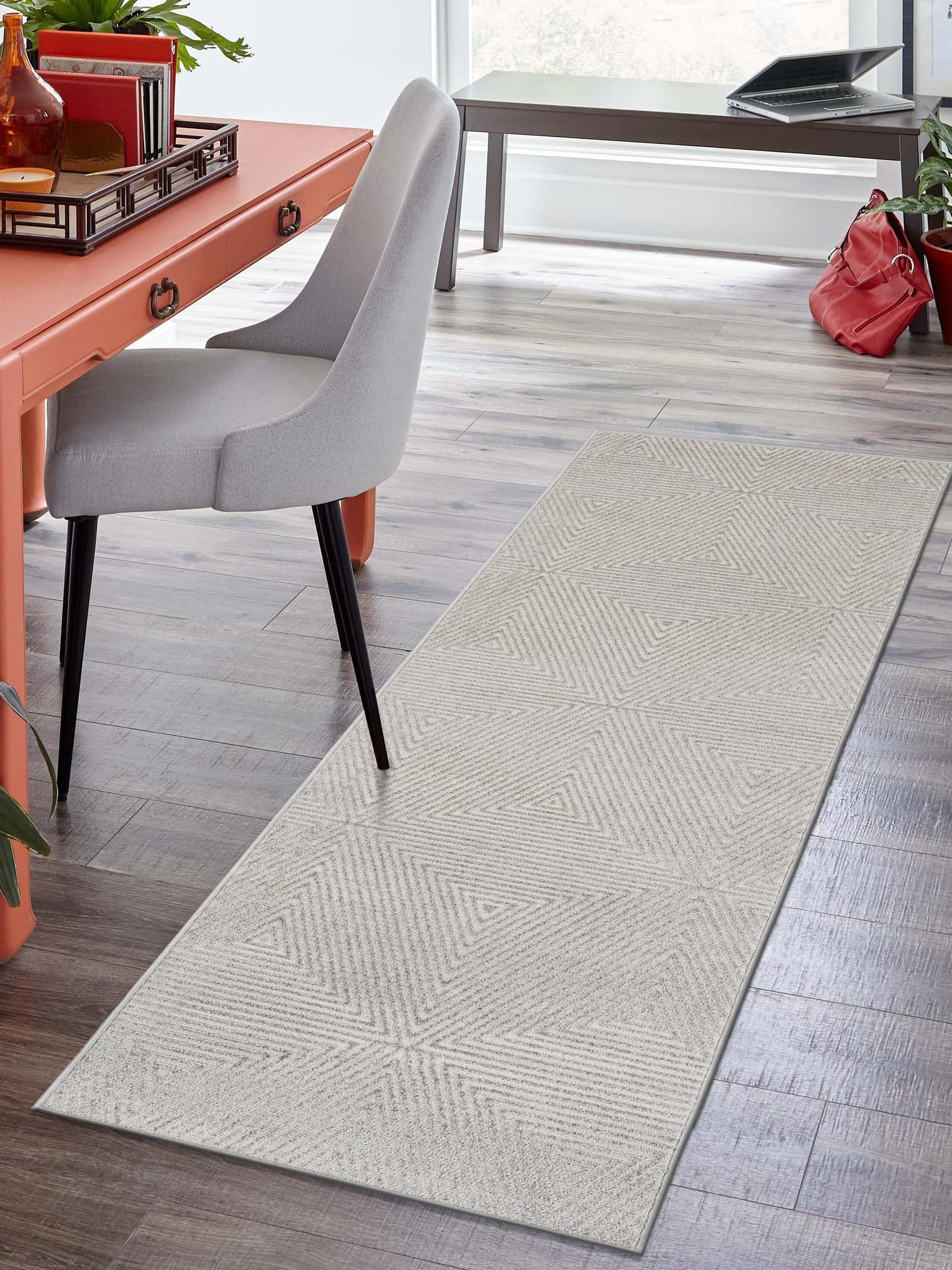 Gray 2' x 8' Sabrina Soto Outdoor Runner Area Rug Weather Resistant for Patio, Deck, Terrace, Balcony, Porch Durable Carpet for Exterior Home Design for Sale at Rug Engine