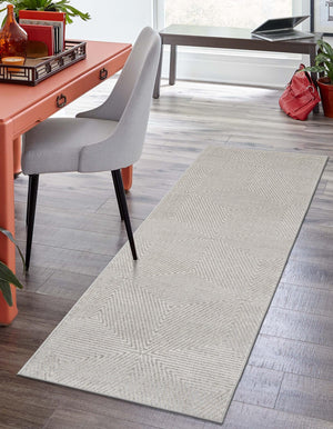 Gray 2' x 8' Sabrina Soto Outdoor Runner Area Rug Weather Resistant for Patio, Deck, Terrace, Balcony, Porch Durable Carpet for Exterior Home Design for Sale at Rug Engine