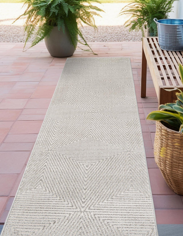 Gray 2' x 6' 1 Sabrina Soto Outdoor Runner Area Rug Weather Resistant for Patio, Deck, Terrace, Balcony, Porch Durable Carpet for Exterior Home Design for Sale at Rug Engine