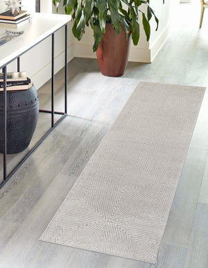 Gray 2' x 6' 1 Sabrina Soto Outdoor Runner Area Rug Weather Resistant for Patio, Deck, Terrace, Balcony, Porch Durable Carpet for Exterior Home Design for Sale at Rug Engine